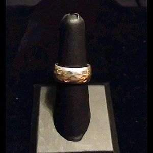 925 Sterling Silver Hammered Band/Ring